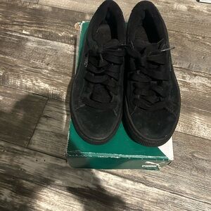 Puma Black Suede Sneakers